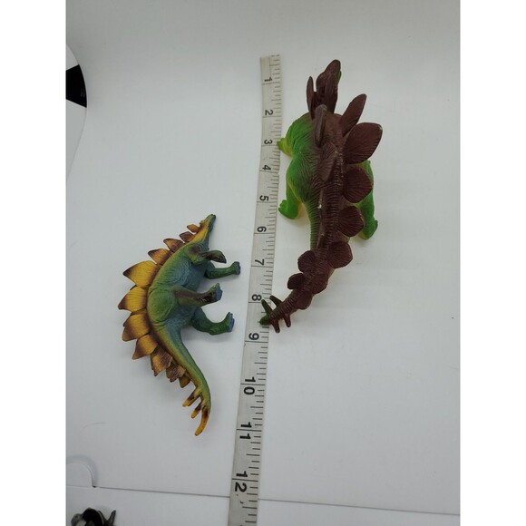 Stegosaurus Dinosaur Animal Figures Jurassic Cake Topper Green - Picture 9 of 9